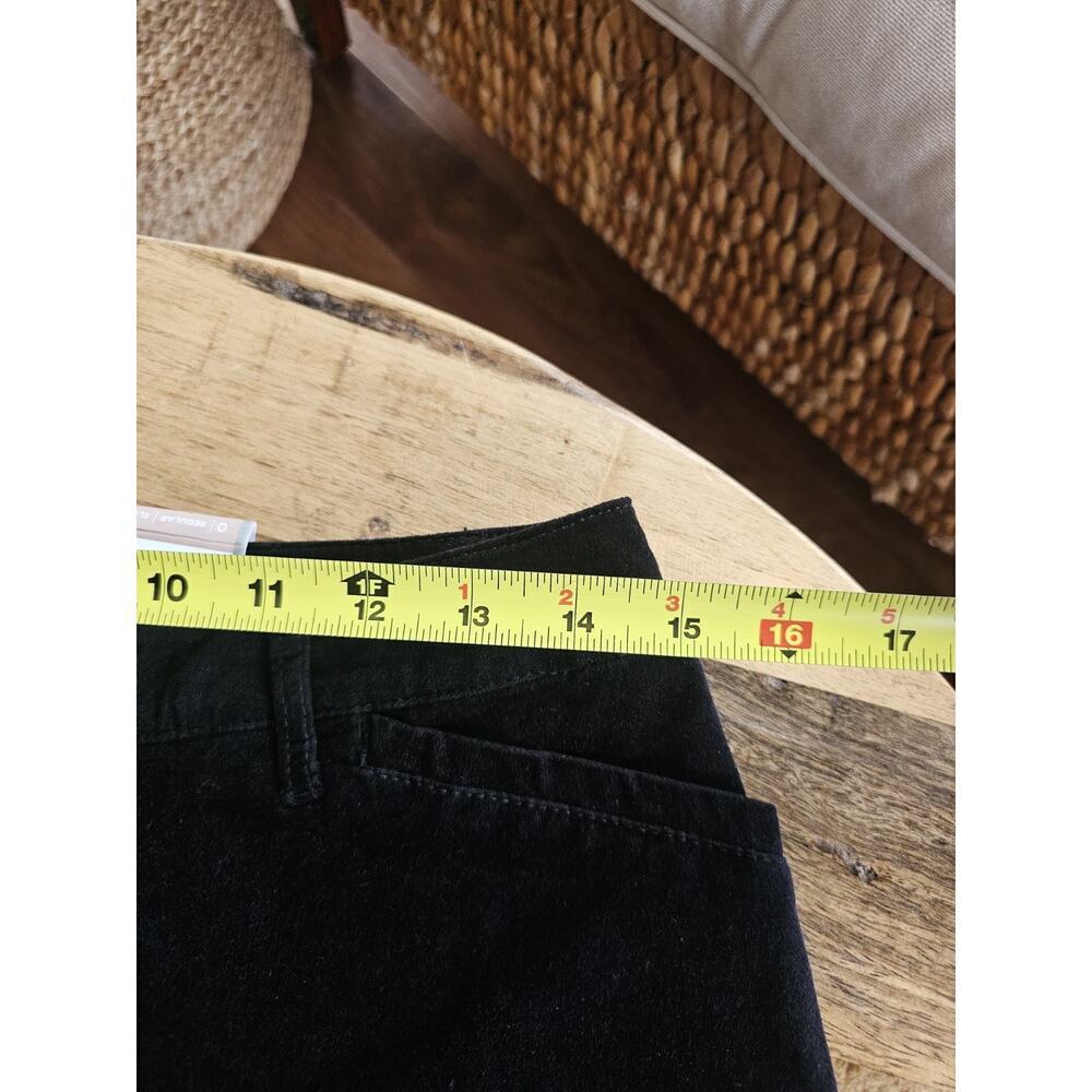 NWT Chico's Size 0 (S/4) Black Ultimate Fit Velveteen Slim Leg Pants Stretch $89 - Picture 2 of 7